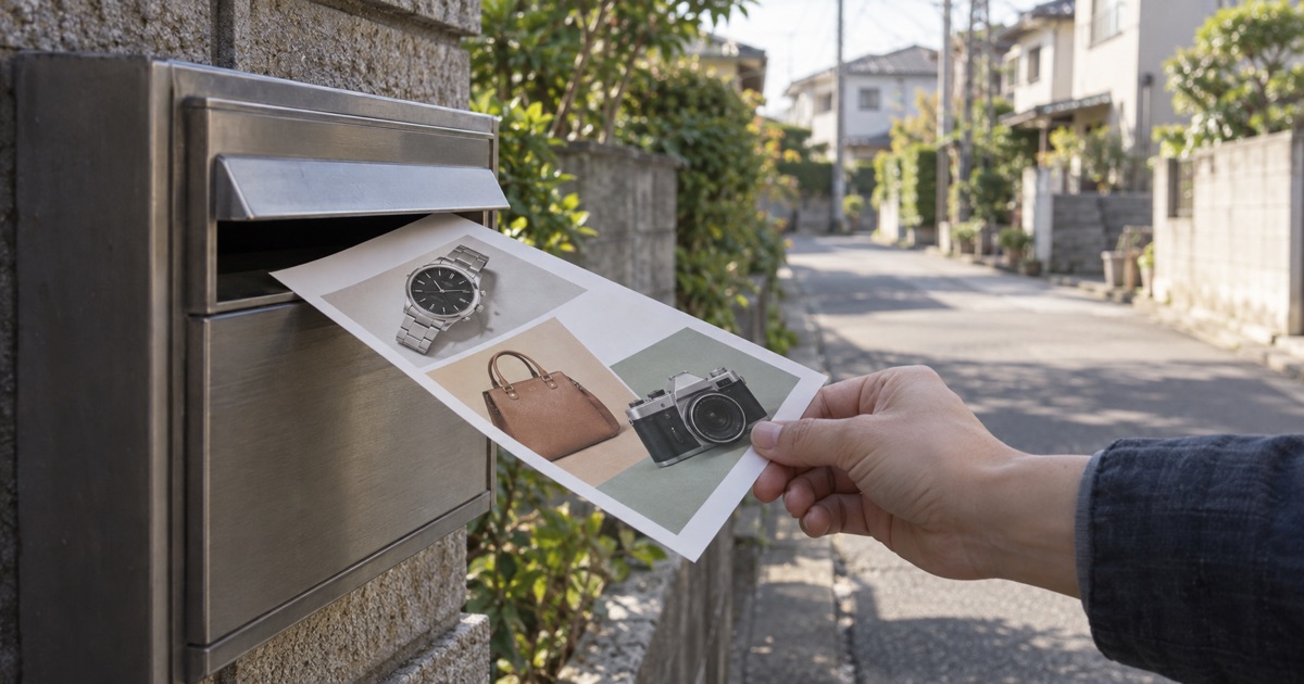 買取店のチラシ集客と反響を出す構成のイメージ写真